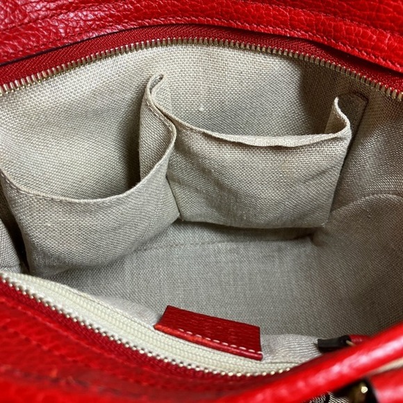 GUCCI Authentic Cream Canvas Shoulder Bag - Picture 9 of 9